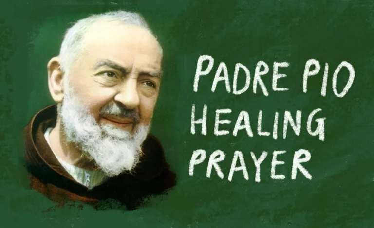 Oración de curación del Padre Pío